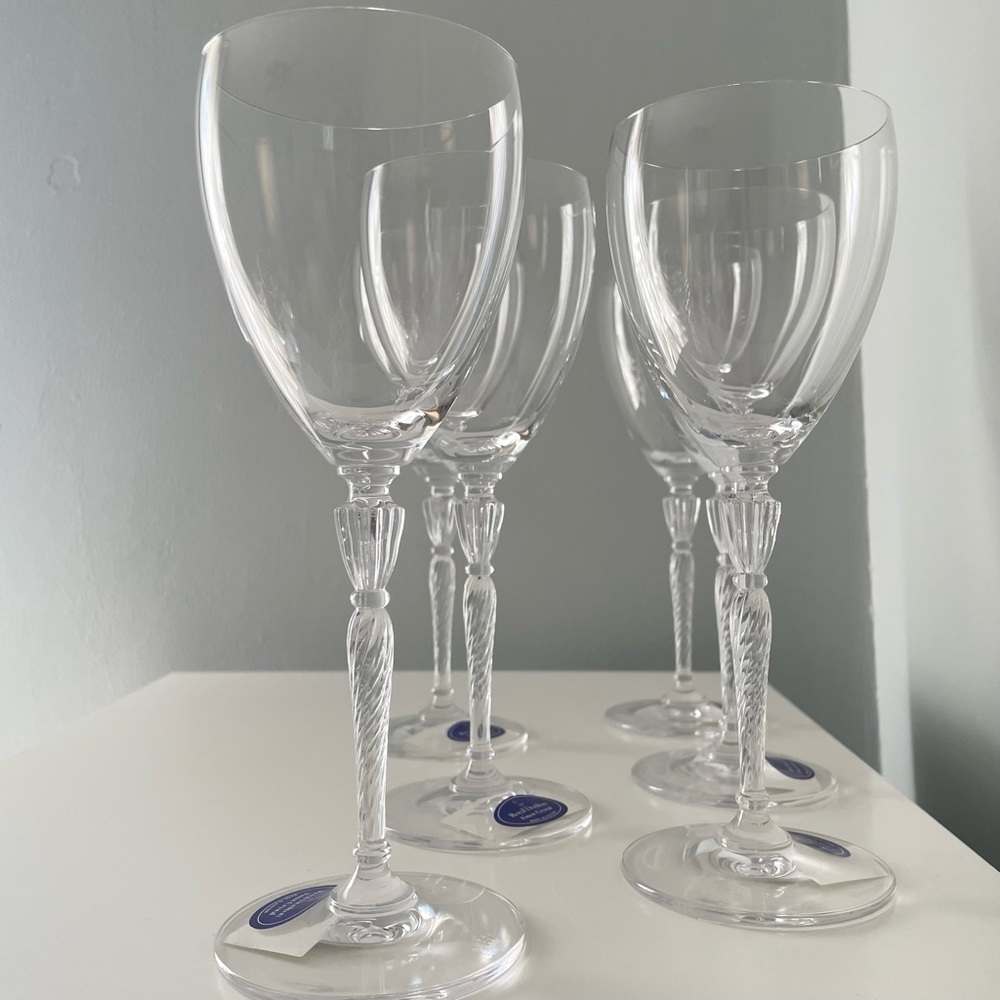NEW! SET of 6 Royal Doulton Crystal Goblets
